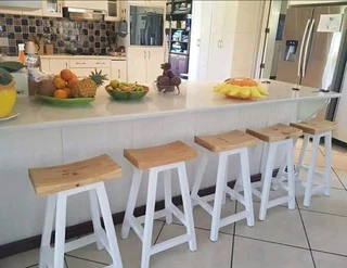 Custom Solid Bar / Kitchen Stools