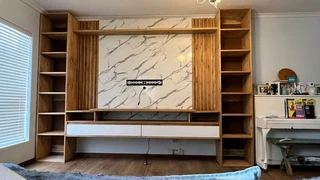 MODERN SOLID WOOD WALL UNITS