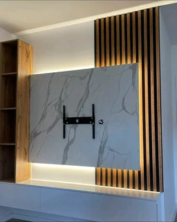 Modern Solid Wood Wall Units