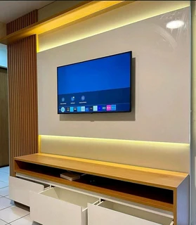 MODERN SOLID WOOD WALL UNITS