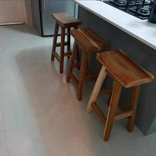 Custom Solid Wood Bar Stools
