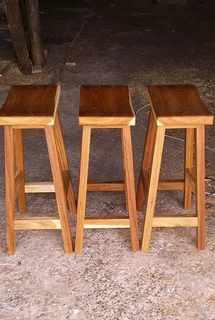 Custom Solid Wood Bar Stools