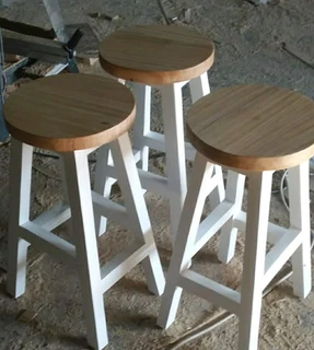 CUSTOM HIGH QUALITY SOLID WOOD KITCHEN STOOLS