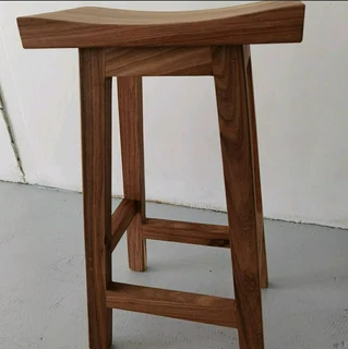 CUSTOM SOLID KIAAT KITCHEN STOOLS