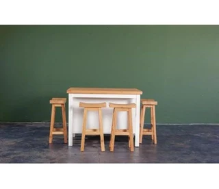 CUSTOM SOLID WOOD BAR STOOLS