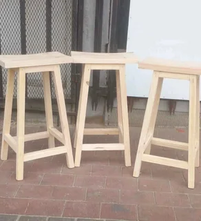 CUSTOM SOLID WOOD BAR STOOLS