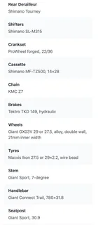 LIV ladies mountain bike.