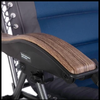 Sun Lounge Jumbo Deluxe With Ergonomic Timber Armrests For Increased Comfort.