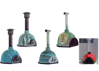 SALE ON THE THE AL FRESCO GRANDE MOSAIC WOOD‑FIRED PIZZA OVEN WITH THERMOMETER.