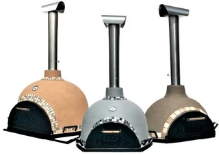 THE AUTHENTIC WOOD FIRED AL FRESCO GRANDE OVEN WITH DOOR, THERMOMETER AND CHIMNEY.