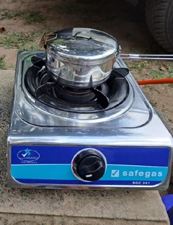 Great For Informal Settlements-safegas 1 Burner Auto Ignition Stainless Steel Table Top Cooker.