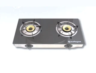 Great For Informal Settlements And Camping-safegas 2 Burner Auto Ignition Glass Cooker.