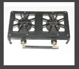 Summer Sale On The Double Gas Burner Cast Iron Stand-a-lone Boiling Table.