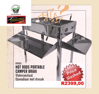 Great Gift-the Hot Rods Portable  Biker/camper /patio Braai.