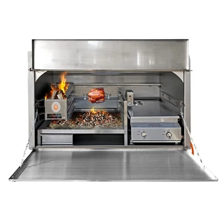 Enhance The Value Of The Property -the Gas Combo 1200mm Build In Braai With 2-burner Gas Braai.