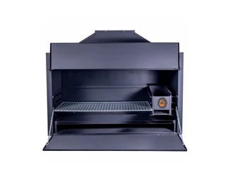 Sale On The 1000mm Built In Braai  - Single Door -mild Steel-black.