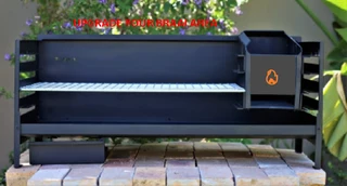 Tabletop 1000-mild-steel, 2,5mm Black – Loose-standing/insert Braai- Great For Cluster Homes!!