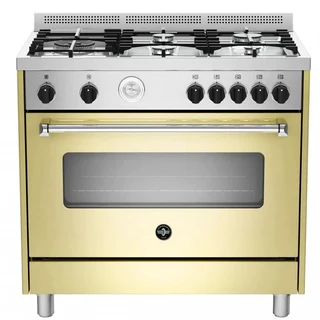 LA GERMANIA AMERICANA SERIES: 90CM FULL GAS STOVE 5 BURNER GAS OVEN &amp; GAS GRILL.