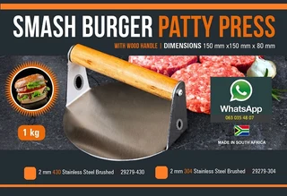 The Smash Burger Patty Press 150mm.