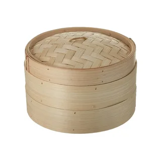 Summer Sale On The 30cm Bamboo 2-tier Steamer Basket.