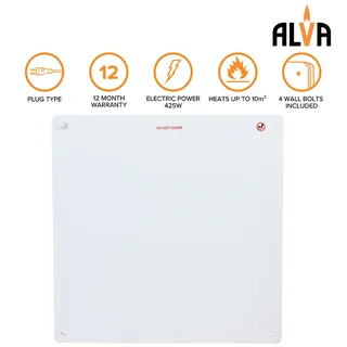 HEAT UP THE ROOM WITH THE 60X60CM INFRARED WALL-PANEL HEATER.