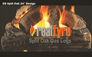 SUMMMER DEAL THE G9 SPLIT OAK 24″ DESIGN UNIT - BURNER + LOGSET.