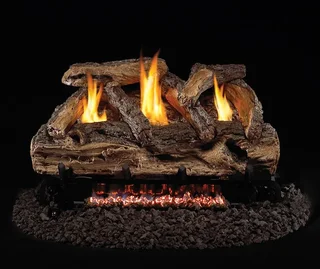 The G9 Split Oak 24″ Design Unit - Burner &#43; Logset.