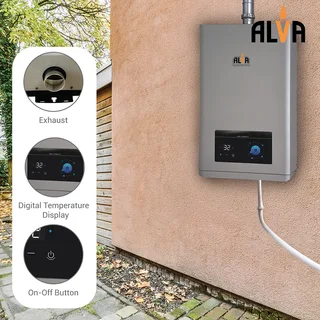Summer Sale On The Alva 14l Constant Temp Low Pressure Gas Geyser With Digital Display.