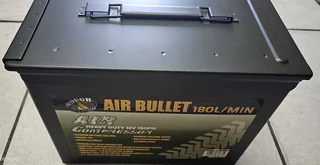 SALE ON ROUGH AND TOUGH 12V COMPRESSOR IN AMMO CASE.