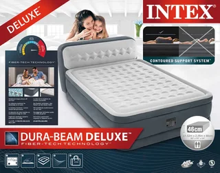 Experience A Cozy And Comfortable Night’s Sleep- Intex Queen Durabeam Ultra Plush Headboard.