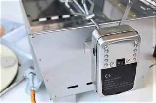 THE ROTTISERIE STAINLESS STEEL AC/DC MOTOR.