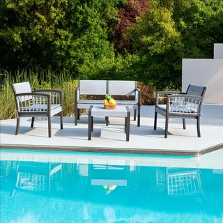 You Can Relish Moments With Family And Friends On The  Ancona 4-seater Patio Set.