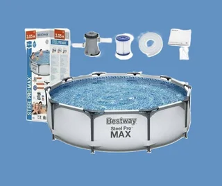 NEVER TO BE REPEATED!! BESTWAY STEEL PRO MAX FRAME POOL SET – 3.05M X 0.76M.