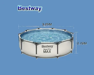 NEVER TO BE REPEATED!! BESTWAY STEEL PRO MAX FRAME POOL SET – 3.05M X 0.76M.