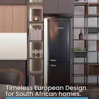 SUMMER SALE- MEIRELES MFC366 RETRO STYLE COMBO FRIDGE/FREEZER.