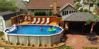 Our Summer Besties!! The Bestway® Hydrium™ Steel Wall Above Ground Oval Pool Sets. Save Big!!