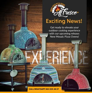 BLACK FRIDAY EXT. SALE ON THE AL FRESCO MAGNIFIQUE MOSAIC WOOD‑FIRED PIZZA OVEN NO THERMOMETER