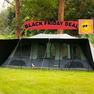 Black Friday  Extended-saving On Our Oztrail Fast Frame Odyssey 10p Lumos Blockout 3 Room Tent.