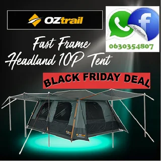 Black Friday Ext. Saving On Our Oztrail Fast Frame Headland 10p 2 Room tent. Save 20% On The Tent!!