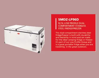 THE SNOMASTER – 92.5L LOW PROFILE DUAL COMPARTMENT PORTABLE FRIDGE/FREEZER BLACK FRIDAY DEAL.