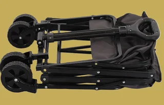 STAFF GIFTS-HEAVY DUTY FOLDING OUTDOOR UTILITY BEACH TROLLEY MADE OF 600D POLYESTER FABRIC.