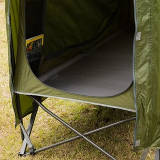 The Elevated Comfort Of A Stretcher Tent (single) With The Protection/ Warmth