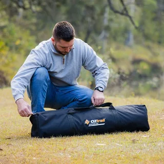THE ELEVATED COMFORT OF A STRETCHER TENT (SINGLE) WITH THE PROTECTION/ WARMTH