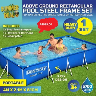 Summer Special On The  Bestway 400-x 211 X 81cm-splash Jr-frame Pool Set-56424.