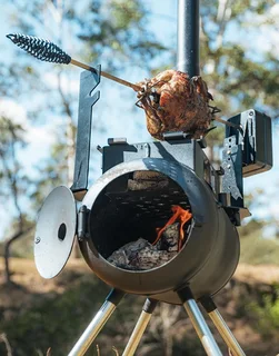 SUMMER MADNESS ON THE OZPIG SERIES 2 PORTABLE WOOD FIRE STOVE COMPLETE. SAVE 15%.