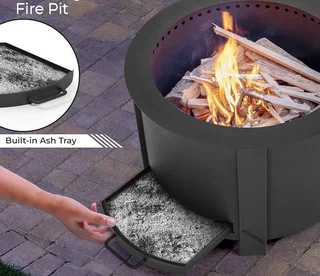 Stay Warm And Cuddle Up Around The Outdoor Patio Smokeless Firepit.