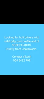 Looking for uber/bolt drivers