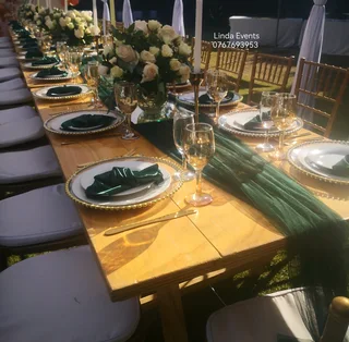 Wedding decor, catering, Baby shower, parties, corporate events, funerals and equipment hire