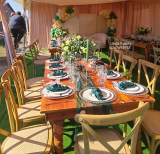 Baby shower, parties, wedding decor, catering, stretch tent, chairs, Balloon garland and equipment h