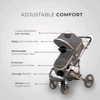 2nd hand Chelino Pram/stroller with fit in car seat